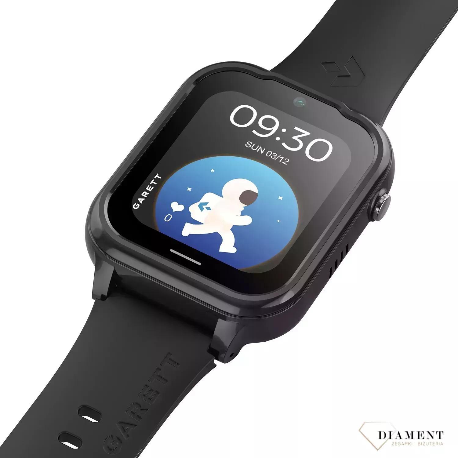 Smartwatch dziecięcy Garett Kids Essa GO 4G czarny zawieszany na szyję TikTok WhatsApp.jpg